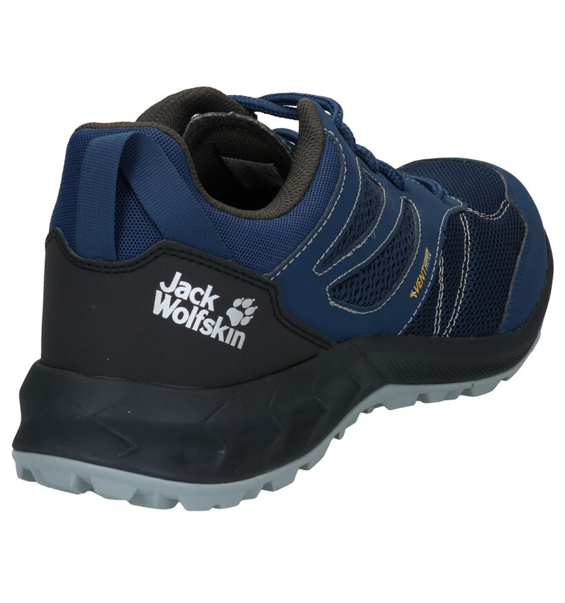 Jack Wolfskin Woodland Blauwe Wandelschoenen in kunstleer (288124)