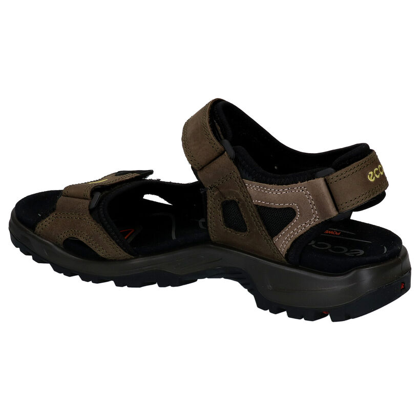 ECCO Offroad Sandales en Kaki en cuir (287386)