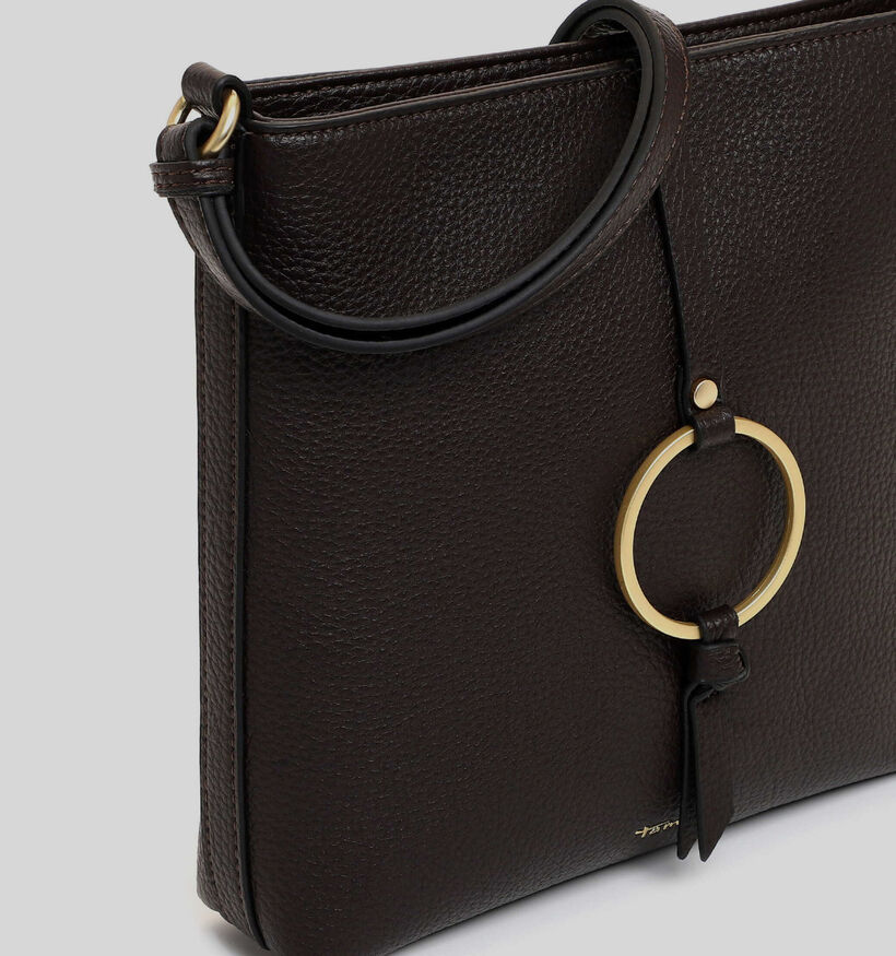 Tamaris Maischa Sac port&eacute; crois&eacute; en Brun fonc&eacute; pour femmes (378727)