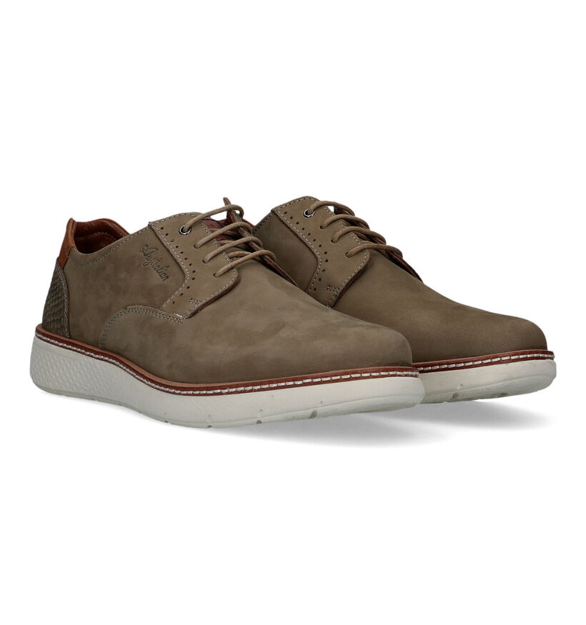 Australian Preston Chaussures à lacets en Vert pour hommes (321691) - pour semelles orthopédiques