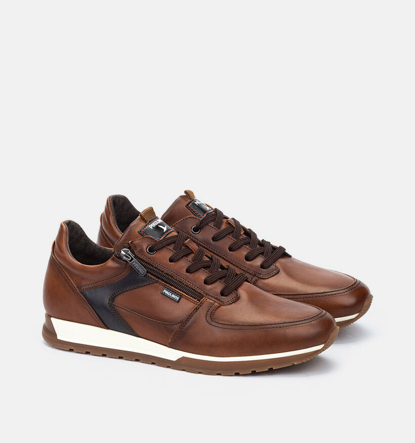 Pikolinos Cambil Chaussures plates en Cognac pour hommes (379270) - pour semelles orthop&eacute;diques