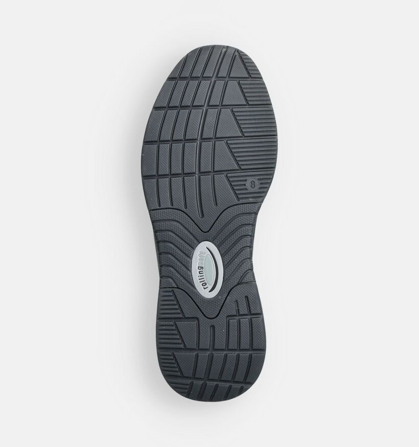Pius Gabor Rollingsoft Zwarte Rits-Veterschoenen voor heren (363669) - geschikt voor steunzolen