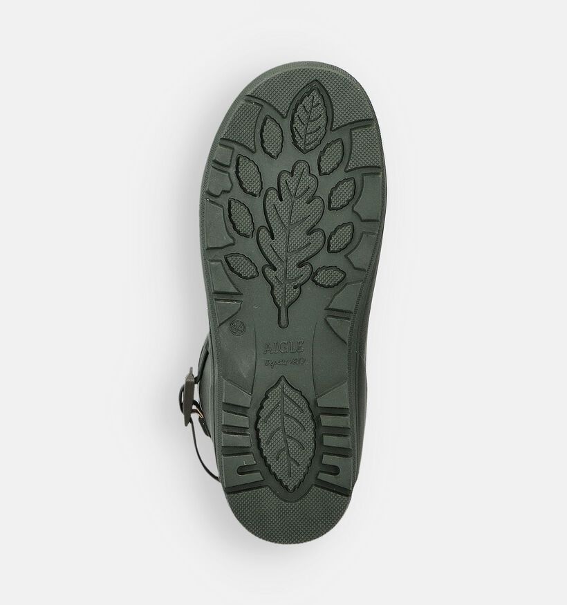 Aigle Woody Pop 2 Bottes de pluie en Vert pour filles, garçons (363076)