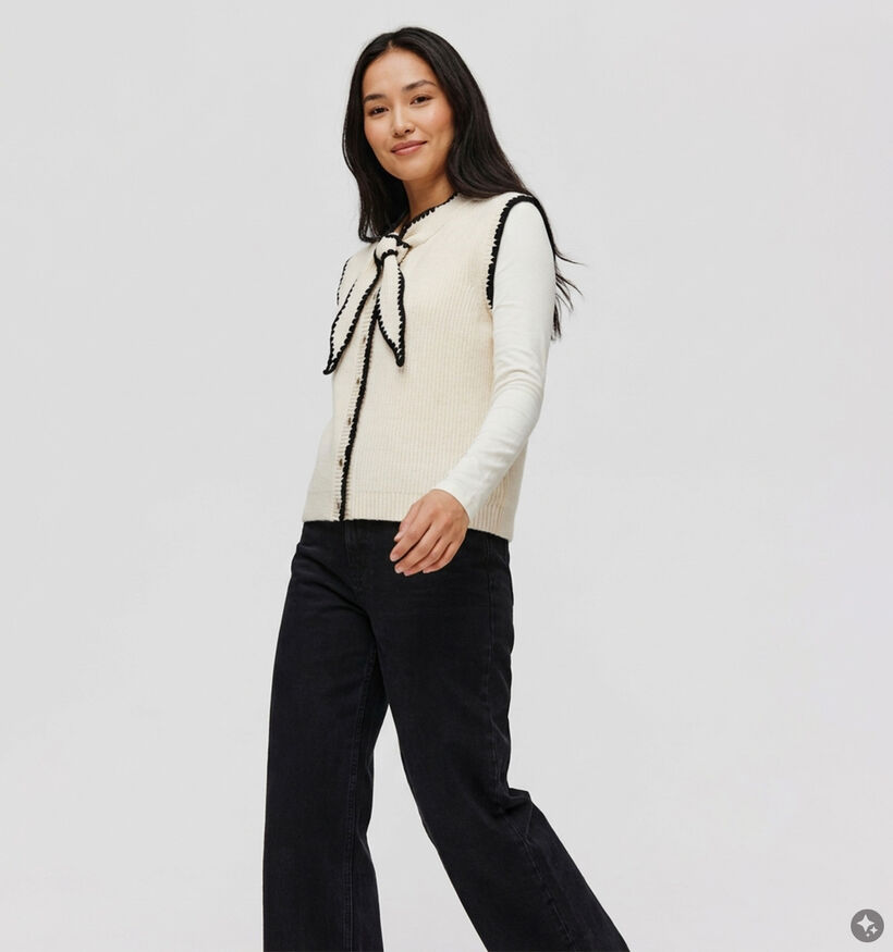 Vila Celeste Knit Gilet en Beige pour femmes (379766)