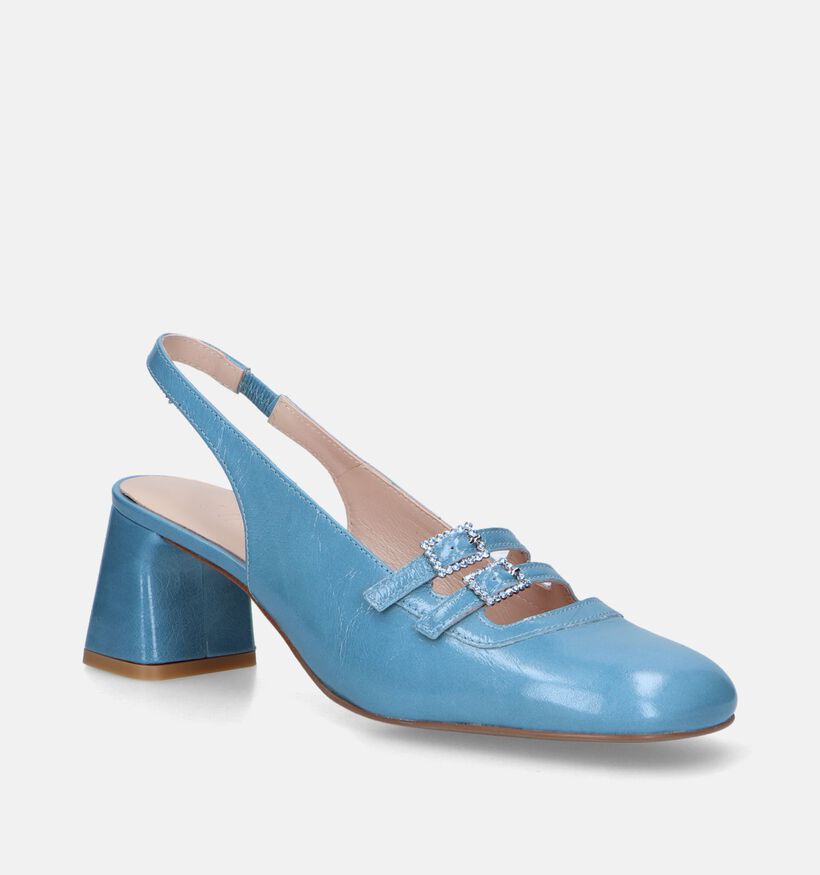 Zinda Escarpins slingback en Bleu pour femmes (341047)