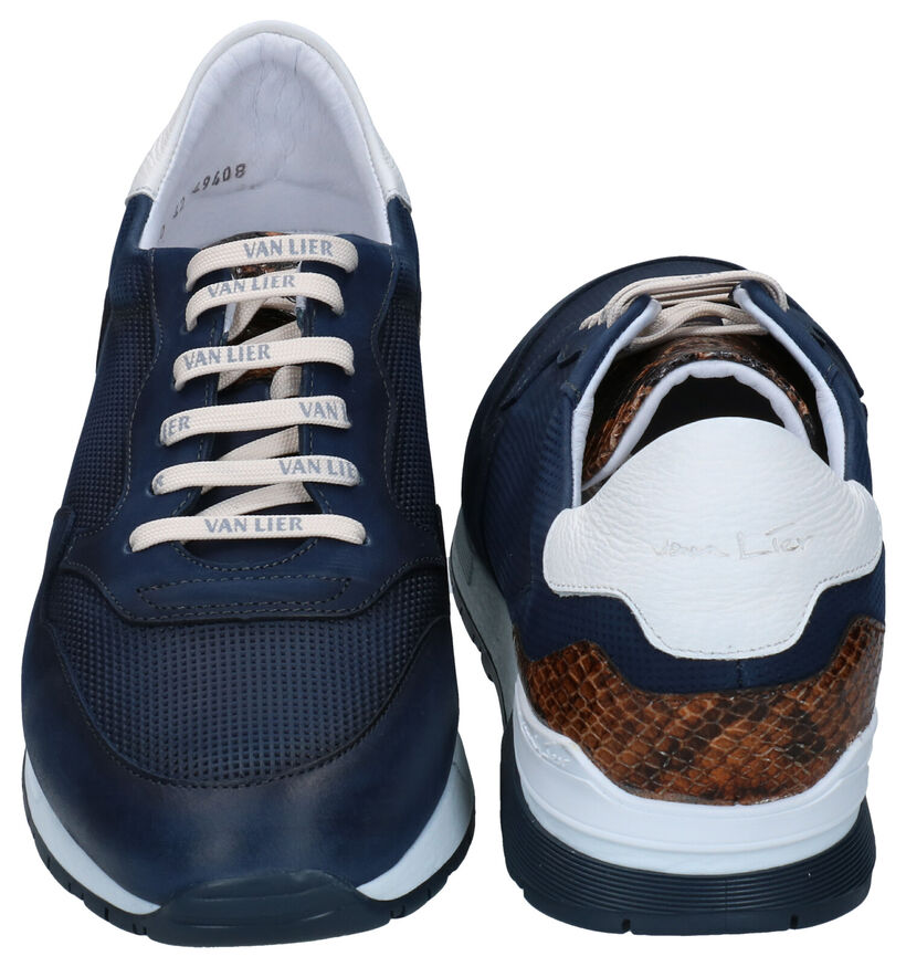 Van Lier Chaussures basses en Bleu foncé en nubuck (291352)
