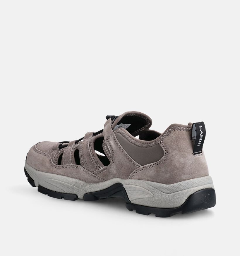 Pius Gabor Grijze Gesloten Sandalen voor Steunzolen voor heren (370321) - geschikt voor steunzolen