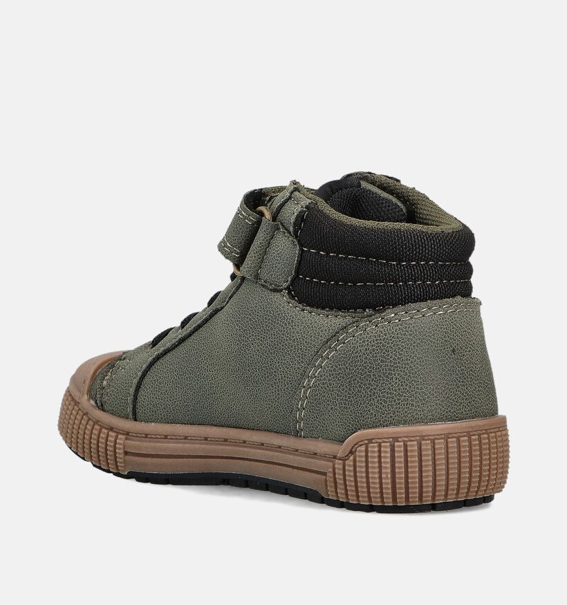 Milo & Mila Kaki Velcroboots voor jongens (363161) - geschikt voor steunzolen