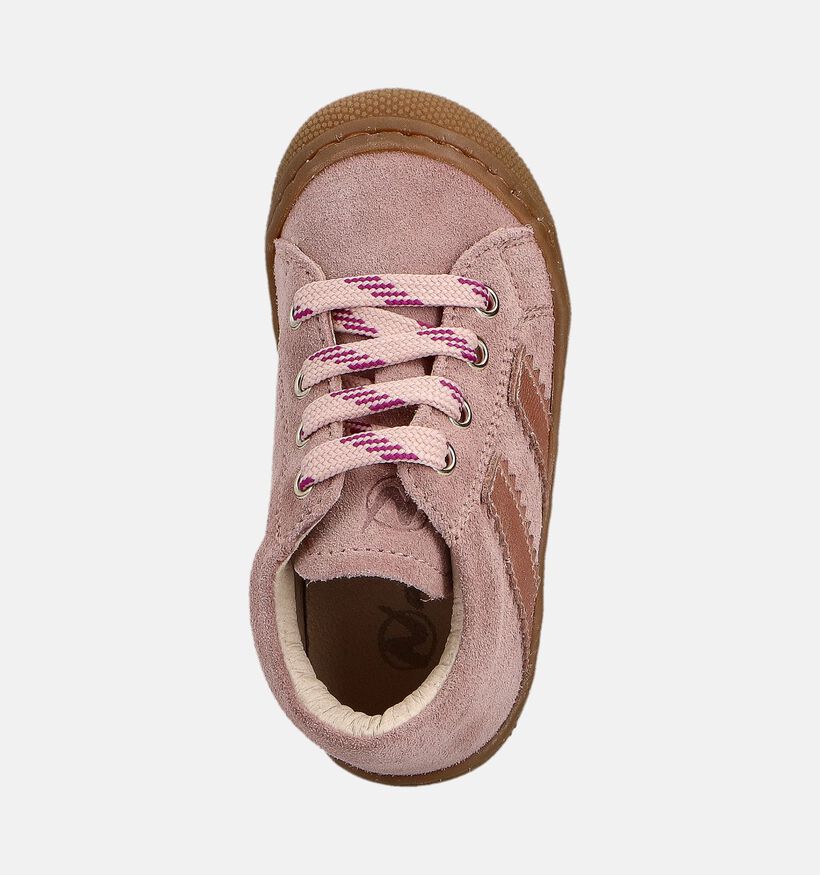 Naturino Macks 2 Suede Roze Babyschoenen voor meisjes (364278) - geschikt voor steunzolen