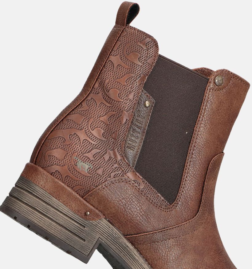 Mustang Bottines Chelsea en Cognac pour femmes (363703)