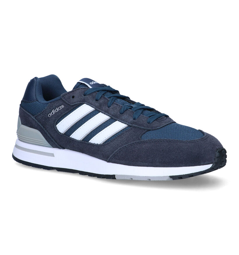 adidas Run 80's Baskets en Bleu pour hommes (319056) - pour semelles orthopédiques