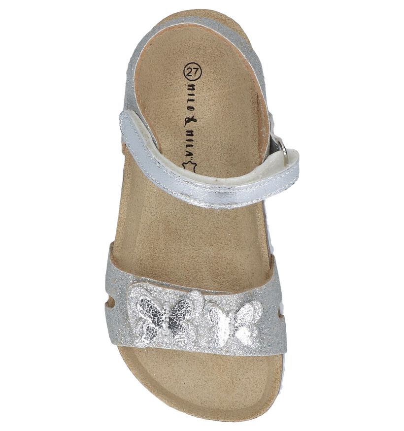 Zilveren Sandalen Milo & Mila in kunstleer (245110)