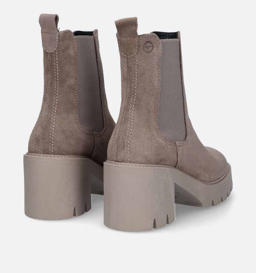 Tamaris Chelsea boots en Taupe pour femmes (330535)