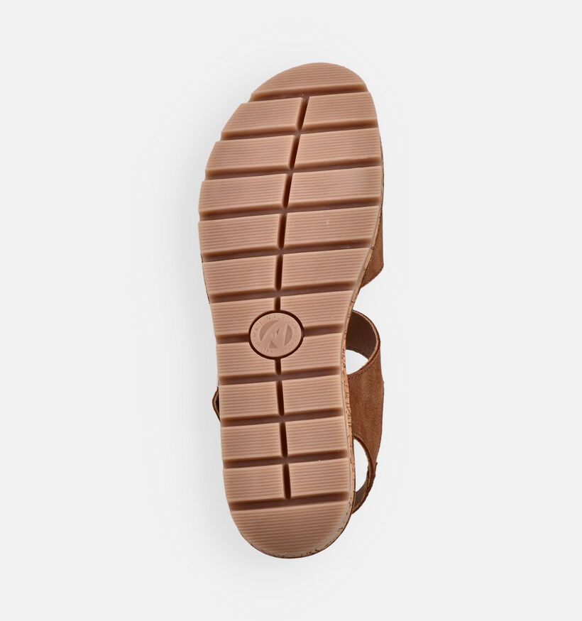 Solemade Sandales en Cognac pour femmes (371620) - pour semelles orthop&eacute;diques