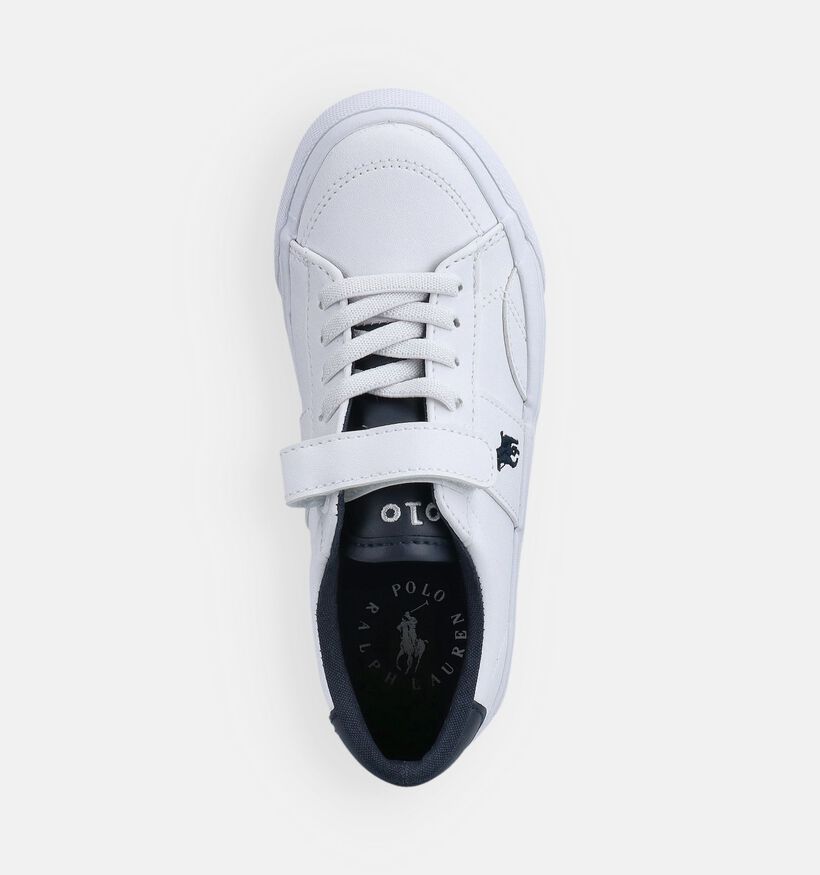 Polo Ralph Lauren Ryley Baskets basses en Blanc/Bleu pour filles, gar&ccedil;ons (368898)