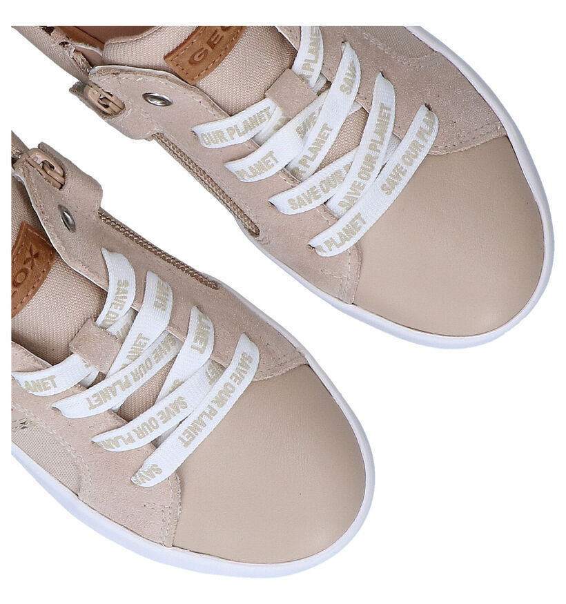 Geox Kilwi Beige Veterschoenen in kunstleer (286938)