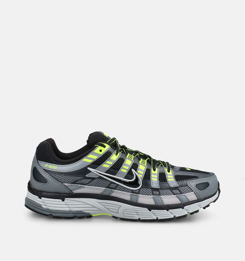 Nike P-6000 Baskets basses en Gris fonc&eacute; pour hommes (376112)