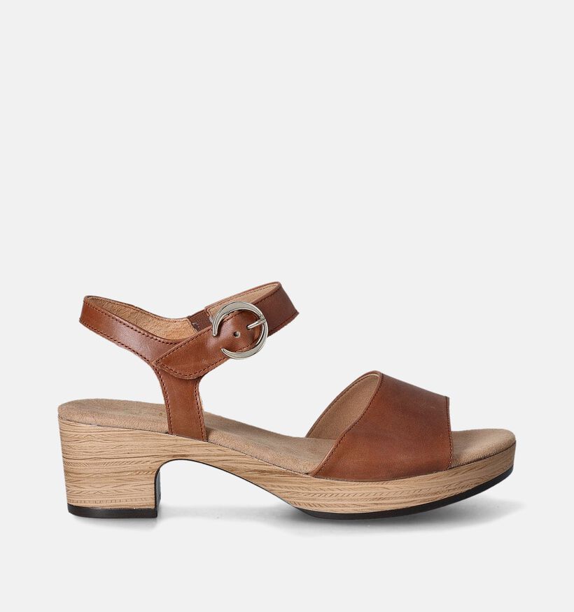 Gabor Cognac Sandalen met blokhak voor dames (355105)