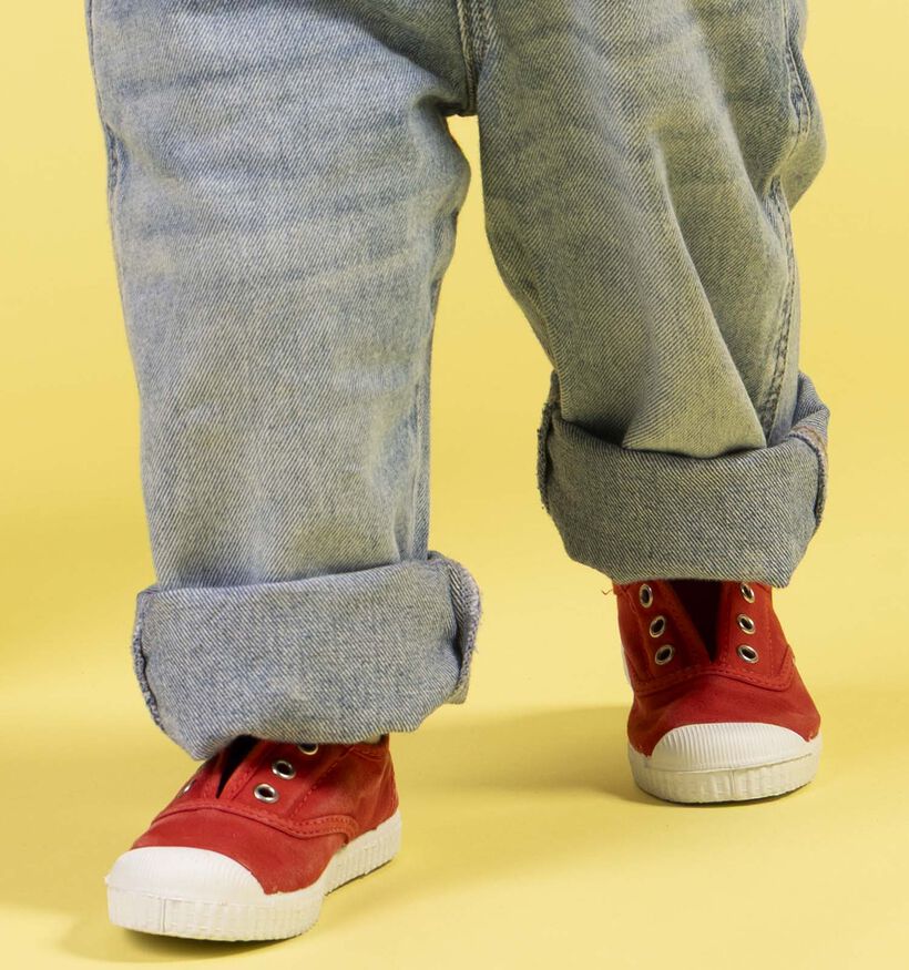 Cienta Slip-ons en Rouge pour filles, gar&ccedil;ons (355499) - pour semelles orthop&eacute;diques