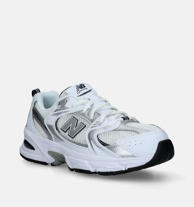 New Balance GR 530 Baskets en Blanc pour filles, garçons (343099)