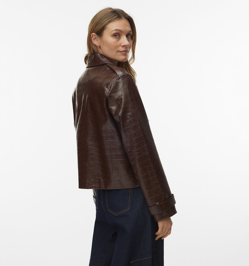 Vero Moda Carly Donkerbruine Korte Jas voor dames (377611)