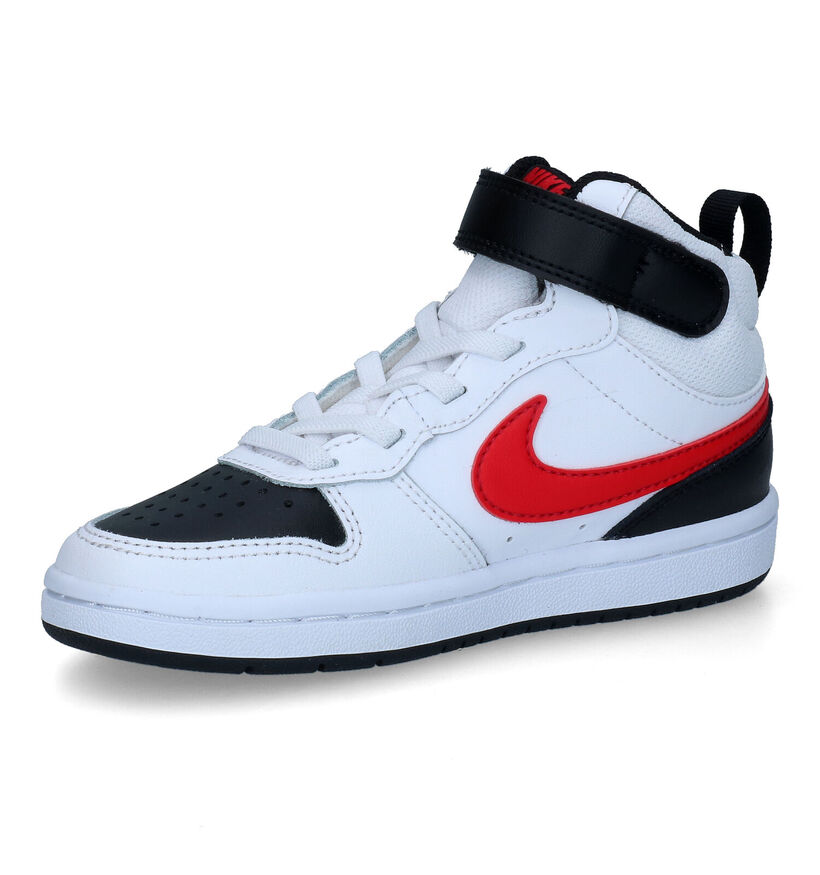 Nike Court Borough Witte Sneakers voor jongens, meisjes (317134)