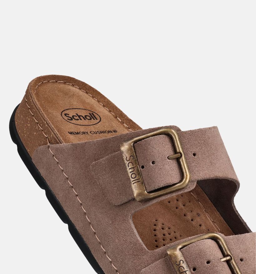 Scholl Bora Taupe Slippers voor heren (370522)