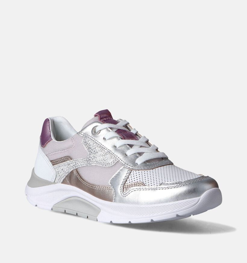 Gabor Rollingsoft Witte Veterschoenen voor dames (352058) - geschikt voor steunzolen