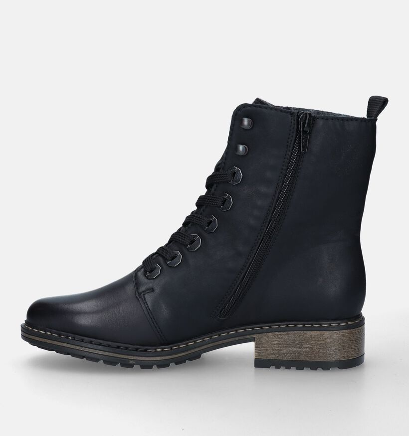 Rieker Zwarte Veterboots voor dames (331619)