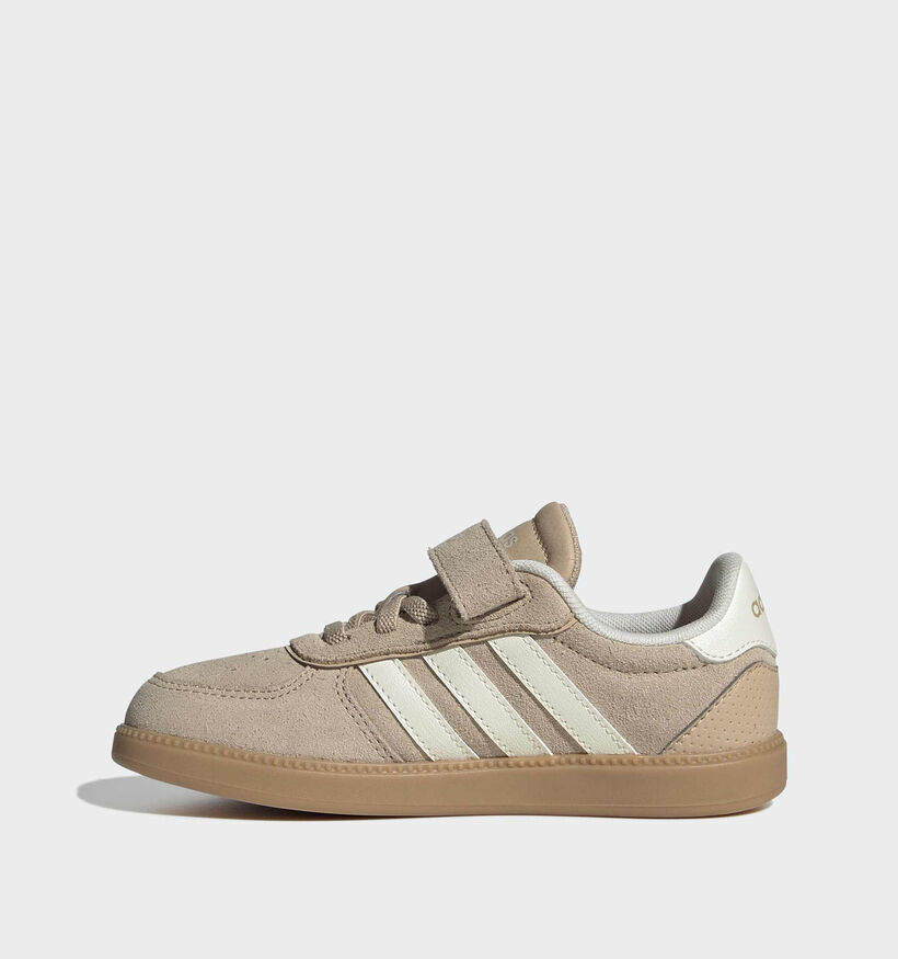 Adidas Breaknet Sleek El C Baskets basses en Beige pour filles (372835) - pour semelles orthop&eacute;diques