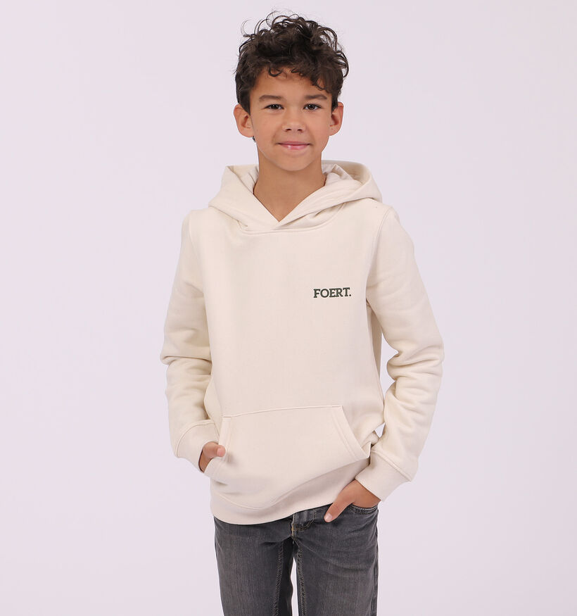 Foert Ecru Unisex Hoodie (310920)