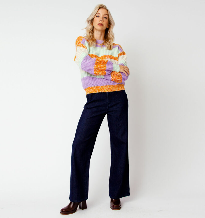 Vero Moda Wine Paars Gestreepte Trui (318383)