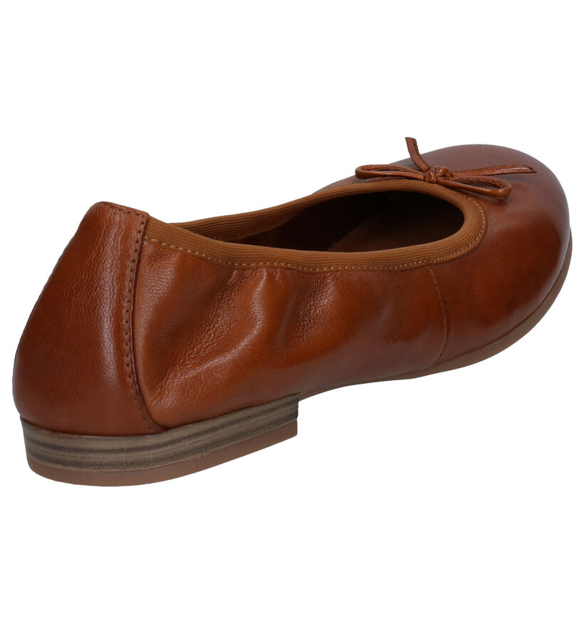 Tamaris TOUCH it Cognac Ballerina's in leer (277341)