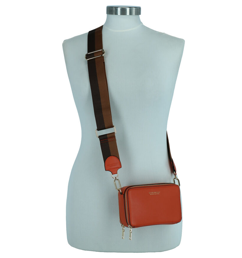 Seidenfelt Oranje Crossbody tas in kunstleer (264092)