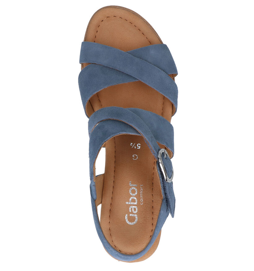 Gabor Sandales en Bleu en nubuck (271736)