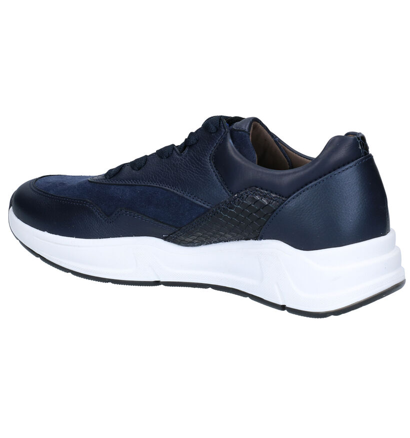 Gabor OptiFit Blauwe Sneakers in leer (282388)
