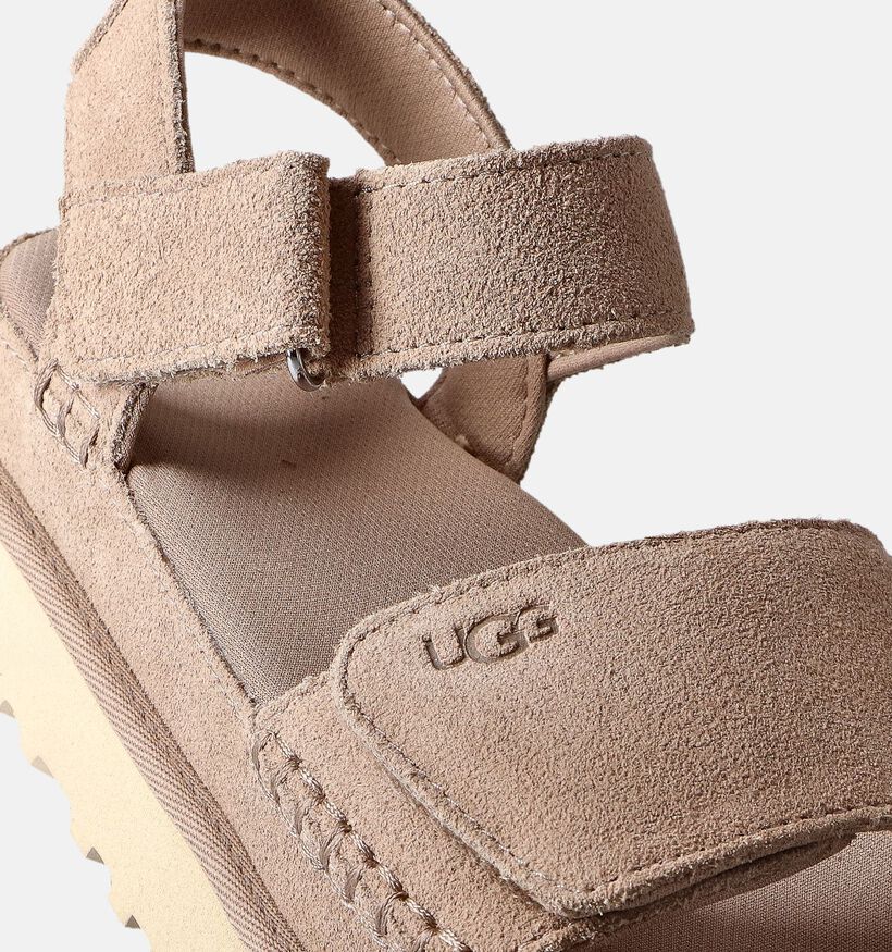 UGG Goldenstar Beige Platform Sandalen voor dames (352816)