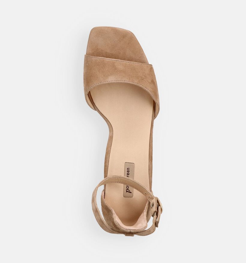 Paul Green Sandales &agrave; talons en Marron pour femmes (374129)