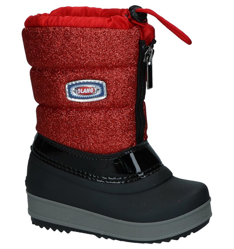 Rood/Zwarte Snowboots Olang Ol Bingo Lux in kunstleer (230922)