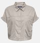 ONLY Carmakoma Caro Beige Linnen hemd voor dames (351438)