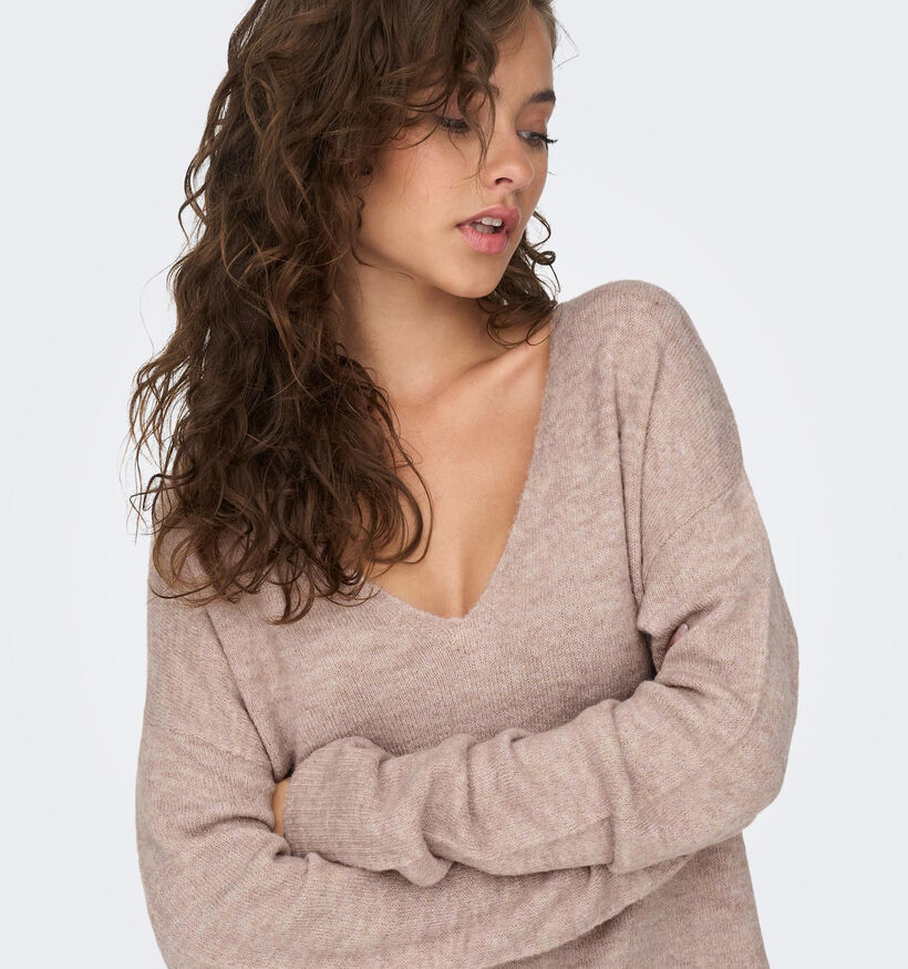 JDY Elanora Paarse Trui met V-hals voor dames (344159)