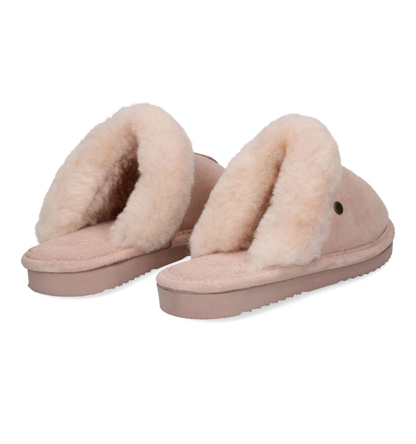 Warmbat Lismore Pantoufles en laine en Brun pour femmes (329914)