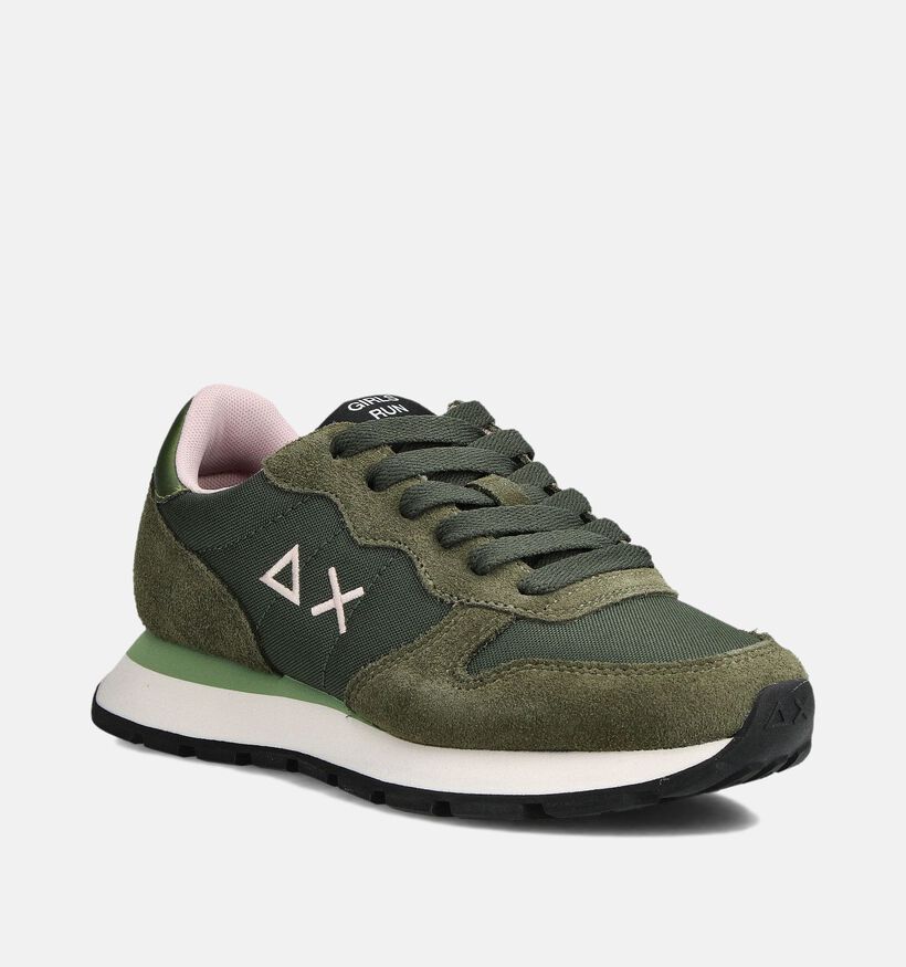 Sun68 Ally Solid Nylon Groene Sneakers voor dames (361895) - geschikt voor steunzolen