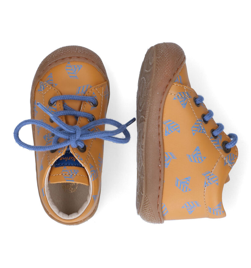 Naturino Cocoon Cognac Babyschoenen voor jongens (355560) - geschikt voor steunzolen