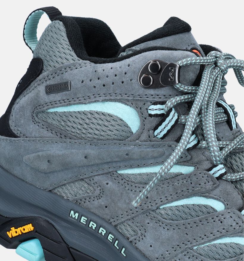 Merrell Moab 3 Mid GTX Chaussures de randonnée en Vert pour femmes (340716) - pour semelles orthopédiques