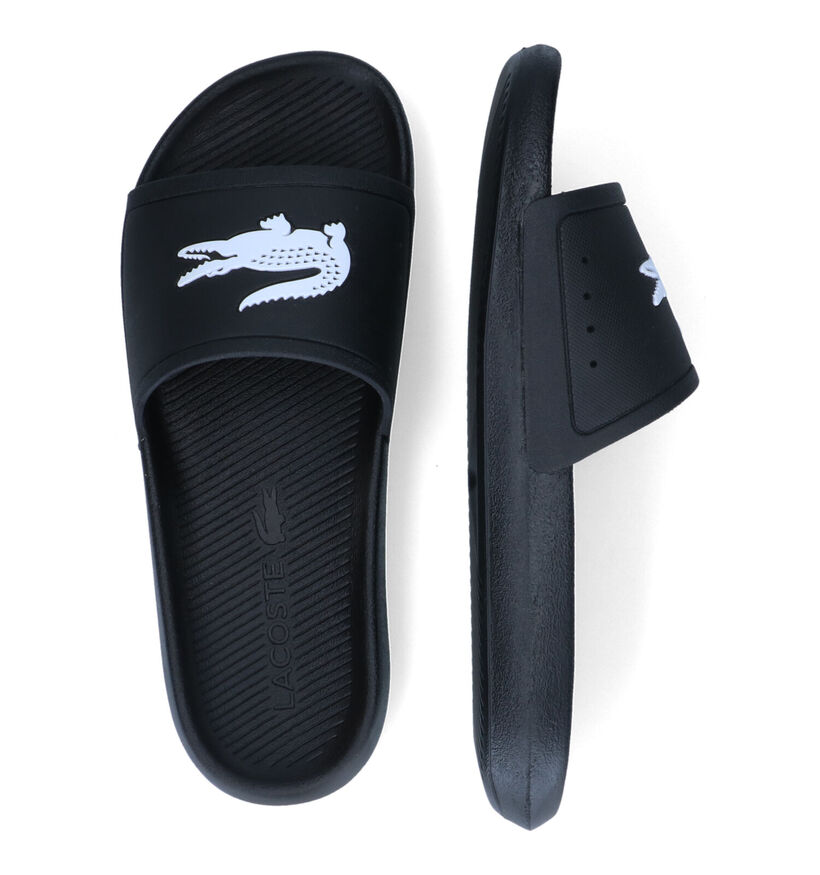 Lacoste Croco Dualiste Claquette de piscine en Noir pour hommes (305645)