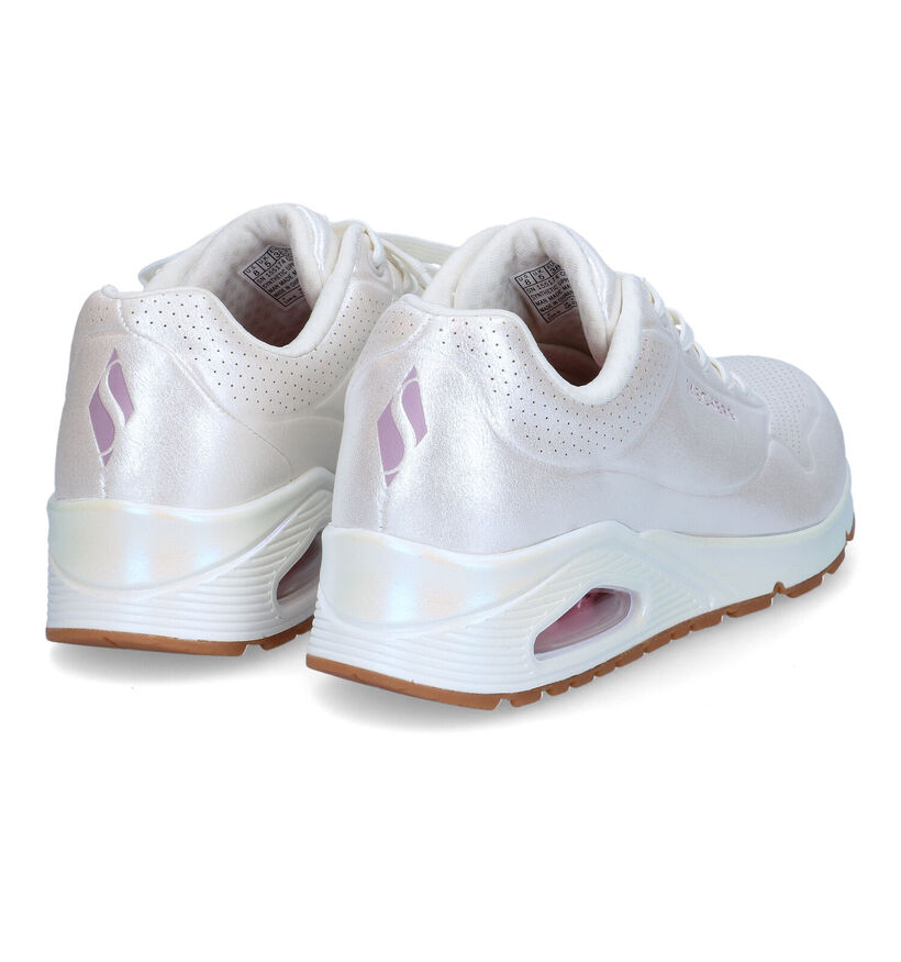 Skechers Uno Pearl Queen Baskets en Blanc pour femmes (352256) - pour semelles orthopédiques