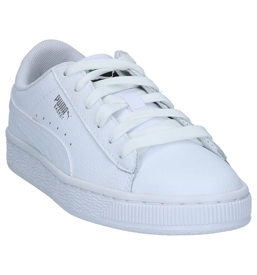 Puma Basket Classic Witte Sneakers in kunstleer (265645)