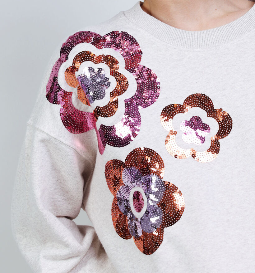 The Shirt Project Flower Sweatshirt en Gris pour femmes (374346)