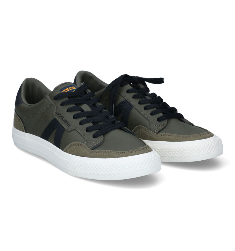 Jack & Jones Morden Pu Combo Zwarte Veterschoenen in kunstleer (314957)